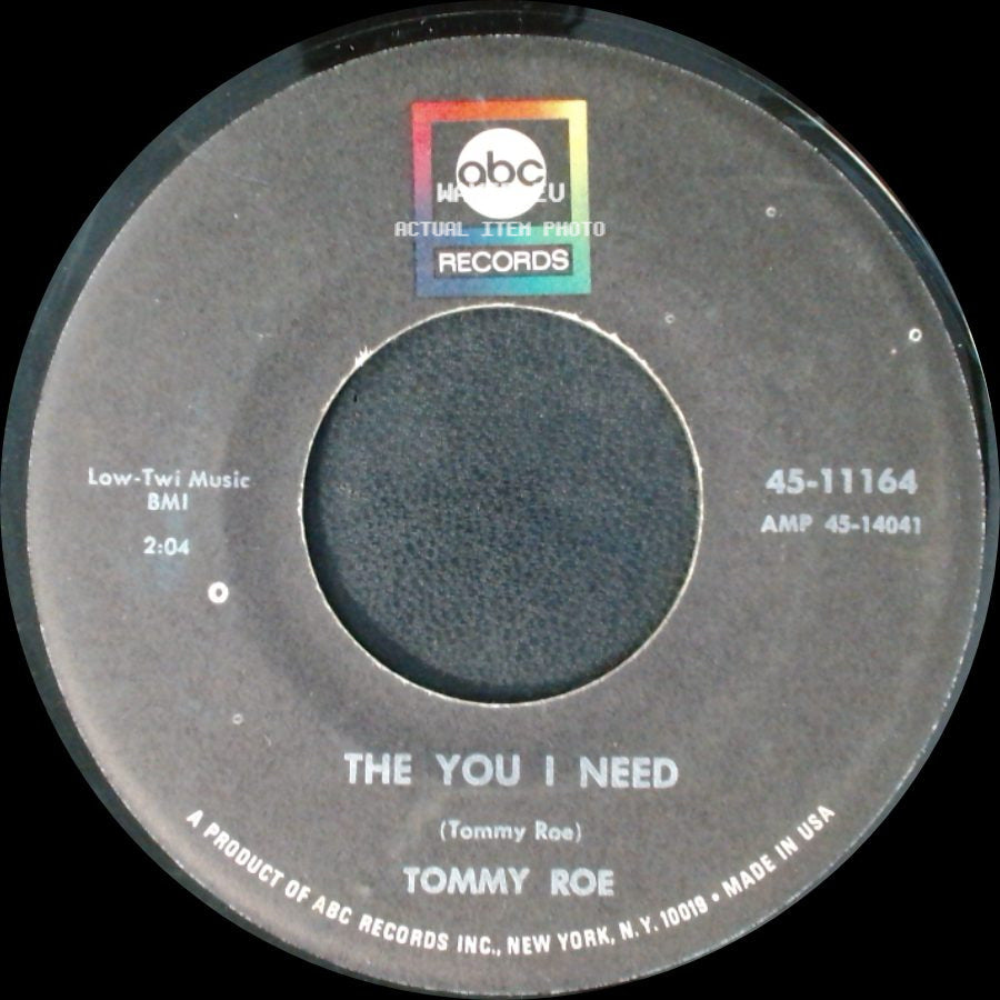 Tommy Roe - The You I Need / Dizzy side A
