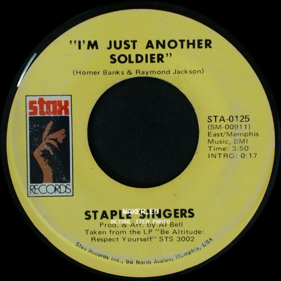 Staple Singers - I'm Just Another Soldier / I'll Take You There side A