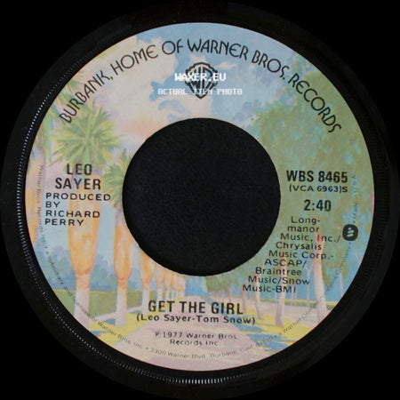 Leo Sayer - Thunder In My Heart / Get The Girl side B