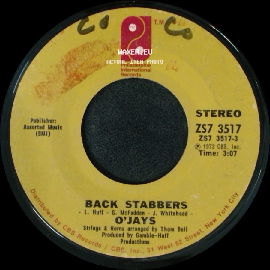 O'jays - Back Stabbers / Sunshine side A