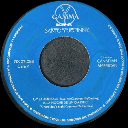 Santo Y Johnny - Unknown Title A / Unknown Title B side A