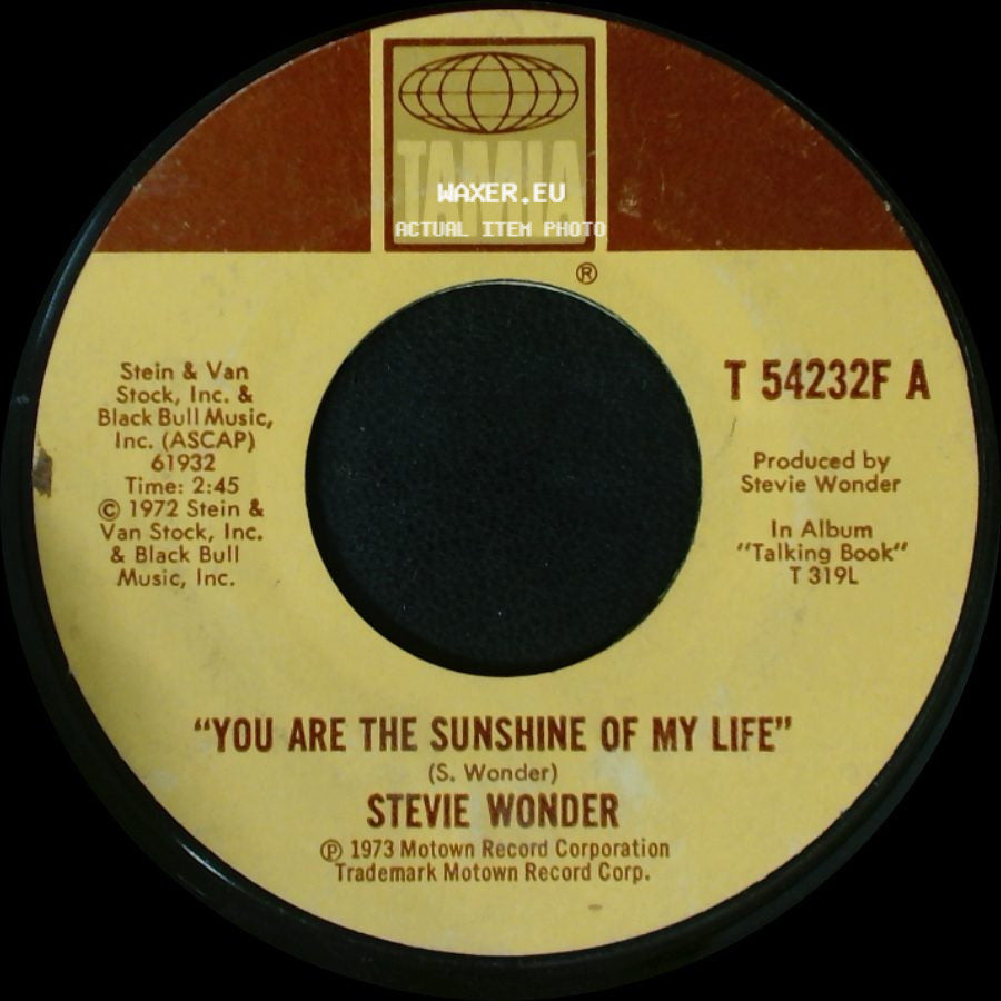 Stevie Wonder - Tuesday Heartbreak / You Are The Sunshine Of My Life side B