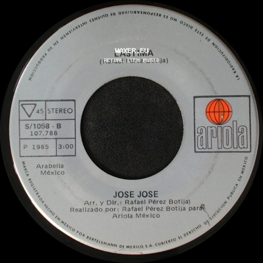 Jose Jose - M A / Lastima side B