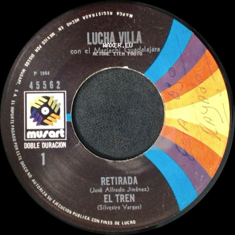 Lucha Villa Con El Mariachi Guadalajara - Amanece En Tus Brazos / Zenaida / Retirada / El Tren side B