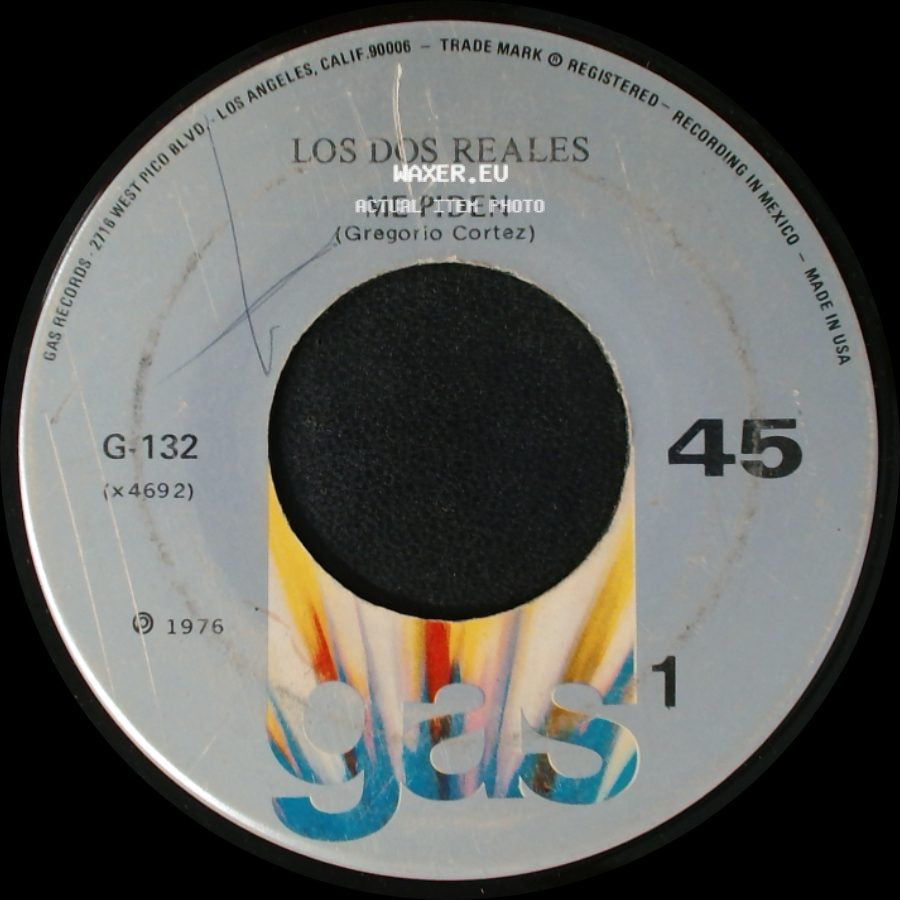 Los Dos Reales - Me Piden / Caminos De La Vida side A
