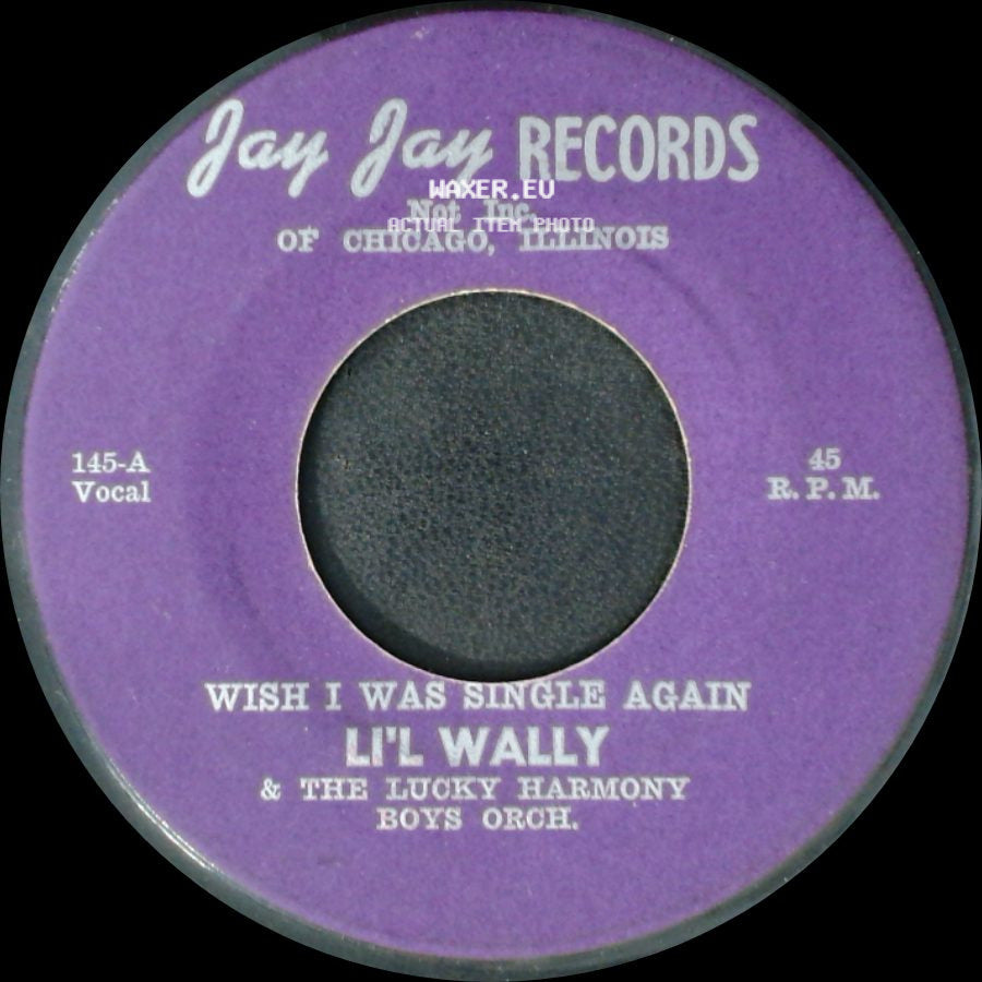 Li'l Wally & The Lucky Harmony Boys Orch. - Ooh-La-La-La-La Polka / Wish I Was Single Again side B