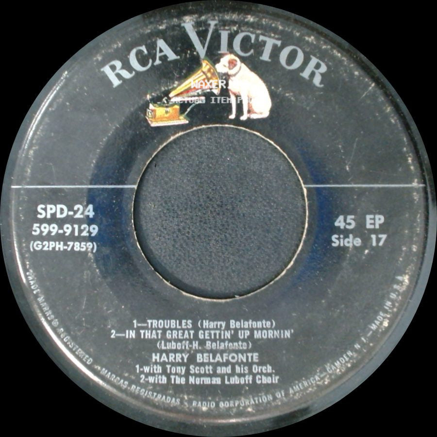 Harry Belafonte - Waterboy / Suzanne (Every Night When The Sun Goes Down) / Unknown Title B side B