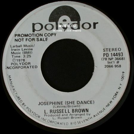 L. Russell Brown - Josephine (She Dance) / Josephine (She Dance) side B
