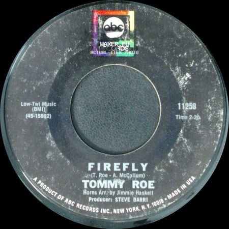 Tommy Roe - Firefly / Stir It Up And Serve It side A