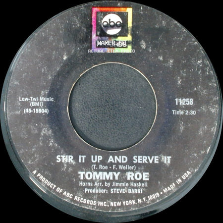 Tommy Roe - Firefly / Stir It Up And Serve It side B