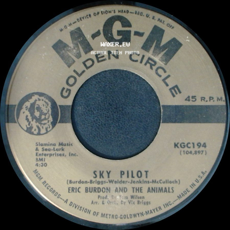 Eric Burdon And The Animals - White Houses / Sky Pilot side B