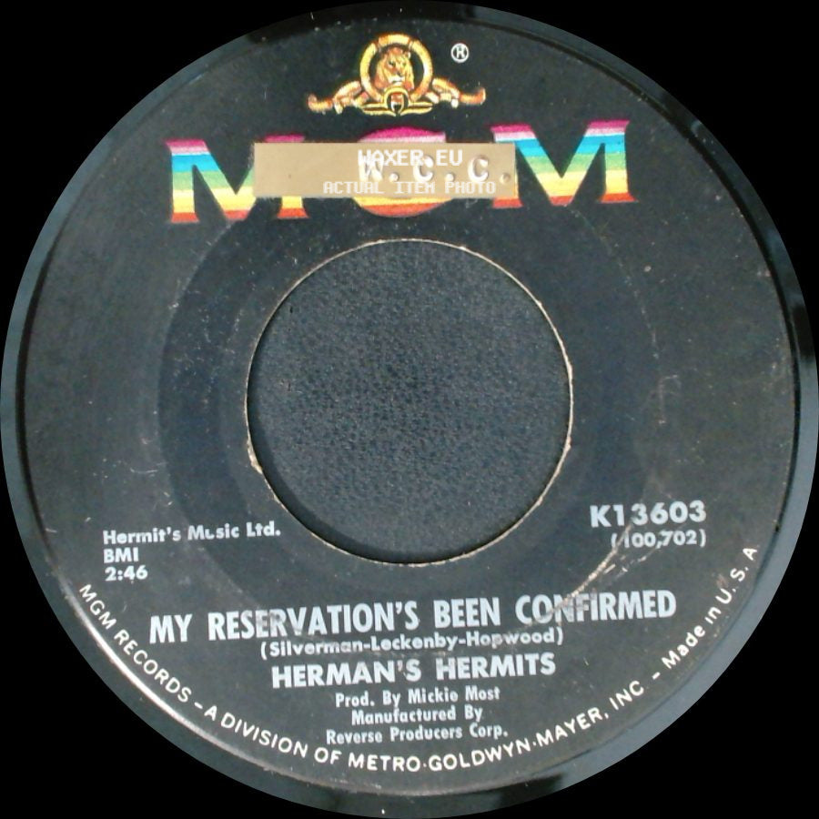Herman's Hermits - Dandy / My Reservation's Been Confirmed side B