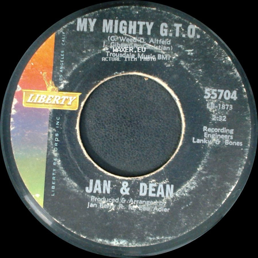 Jan & Dean - The Little Old Lady (From Pasadena) / My Mighty G.T.O. side B