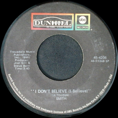 Smith - Baby It's You / I Don't Believe (I Believe) side B