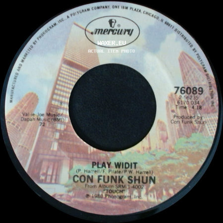 Con Funk Shun - Too Tight / Play Widit side B