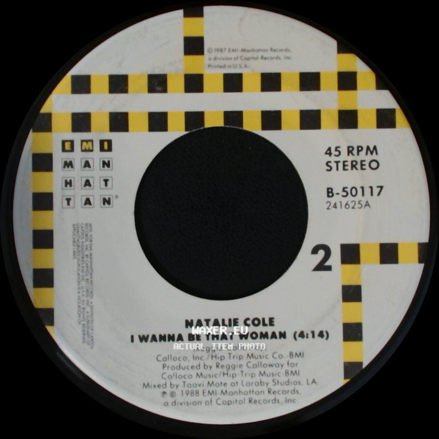 Natalie Cole - Pink Cadillac / I Wanna Be That Woman side B