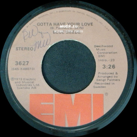 Blue Swede - Hooked On A Feeling / Gotta Have Your Love side B