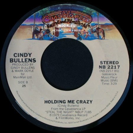 Cindy Bullens - Trust Me / Holding Me Crazy side B