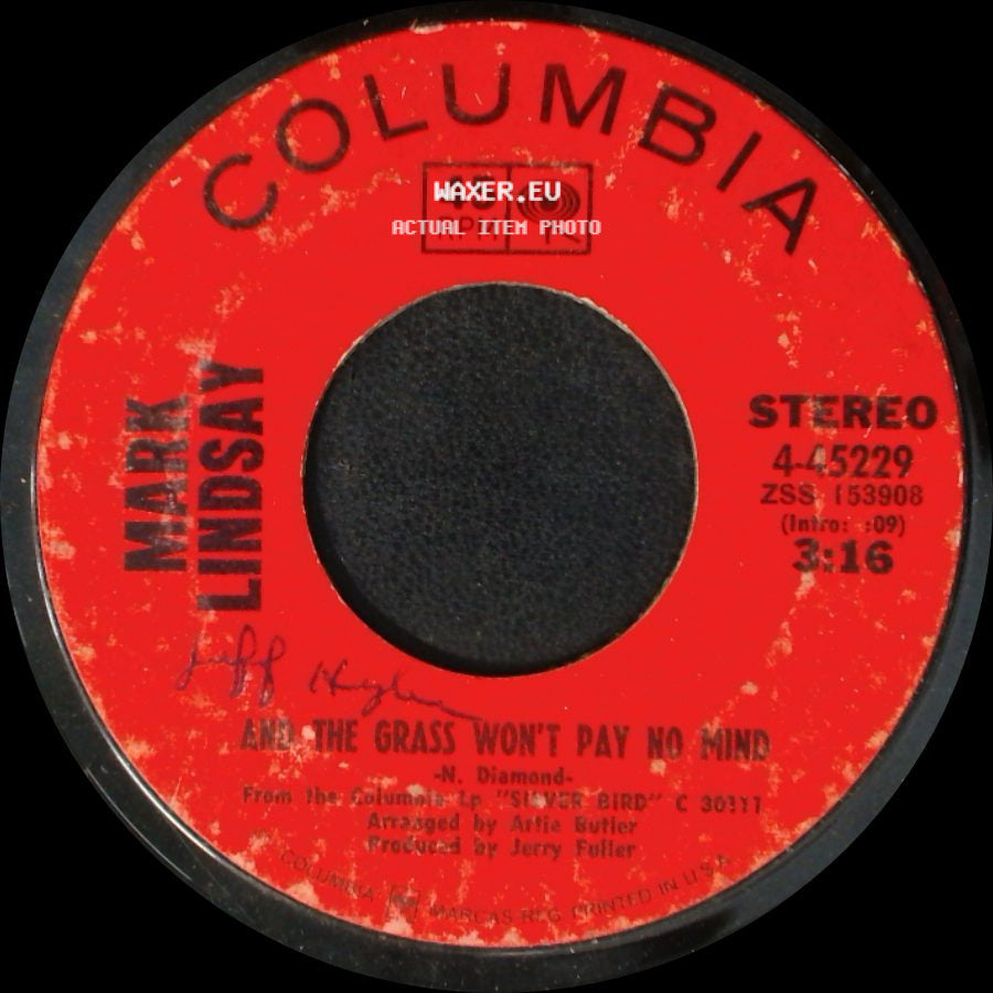 Mark Lindsay - And The Grass Won't Pay No Mind / Funny How Little Men Care side A