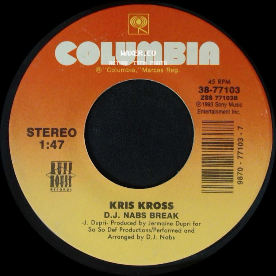 Kris Kross - D.J. Nabs Break / Alright side A