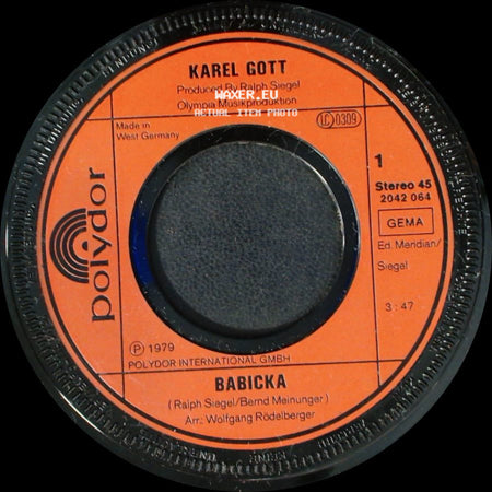 Karel Gott - Babicka / Dein Kind side A