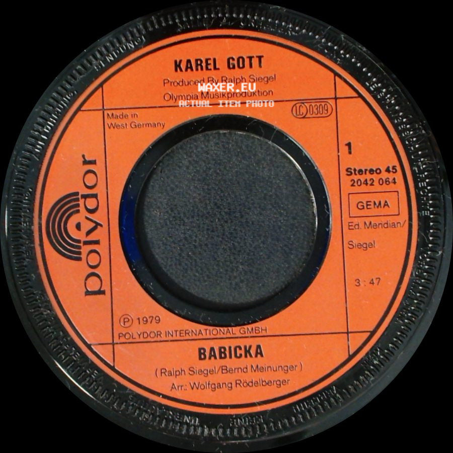 Karel Gott - Babicka / Dein Kind side A