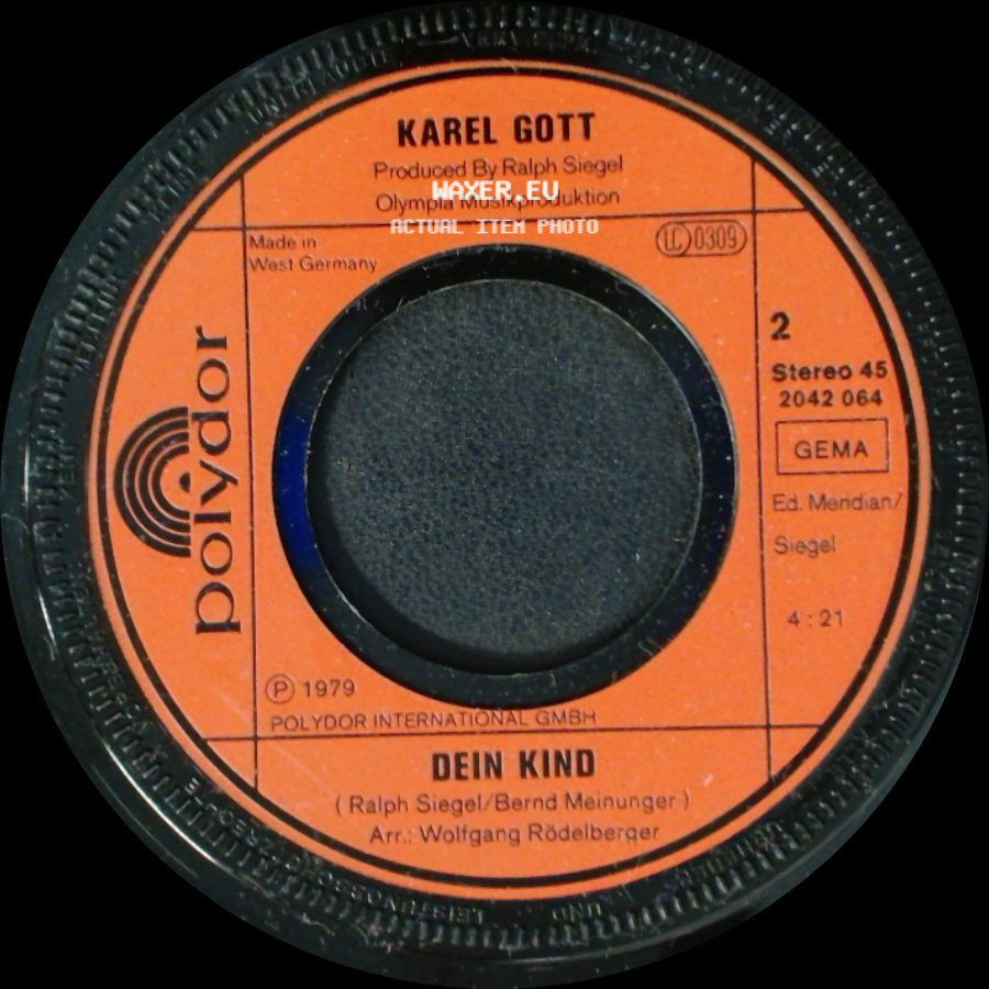 Karel Gott - Babicka / Dein Kind side B