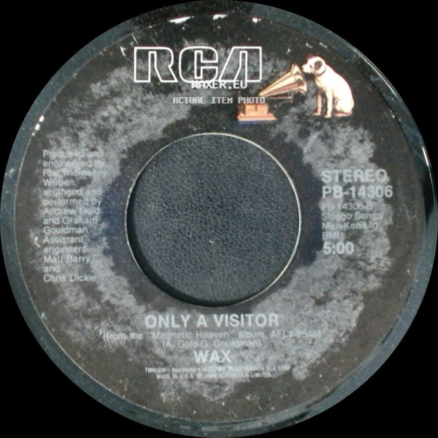 Wax - Right Between The Eyes / Only A Visitor side B