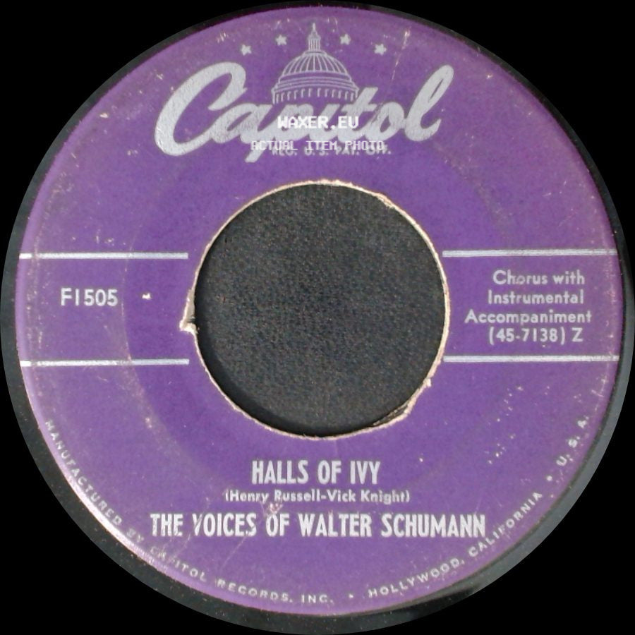 The Voices Of Walter Schumann - Halls Of Ivy / Dream side A
