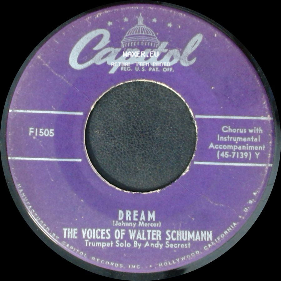 The Voices Of Walter Schumann - Halls Of Ivy / Dream side B