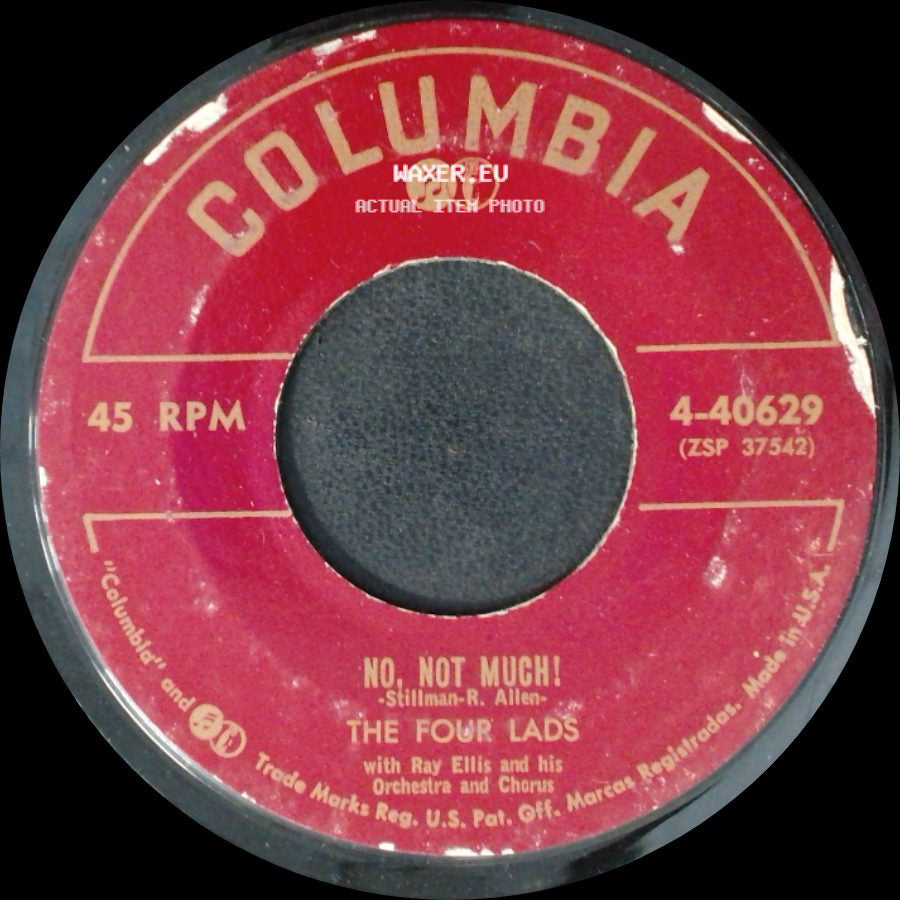 The Four Lads - I'll Never Know / No, Not Much! side B
