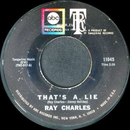 Ray Charles - Go On Home / That's A Lie side B