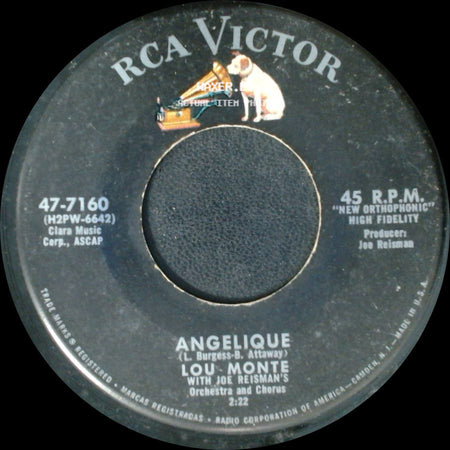 Lou Monte - Angelique / Lazy Mary (Luna Mezzo Mare) side A