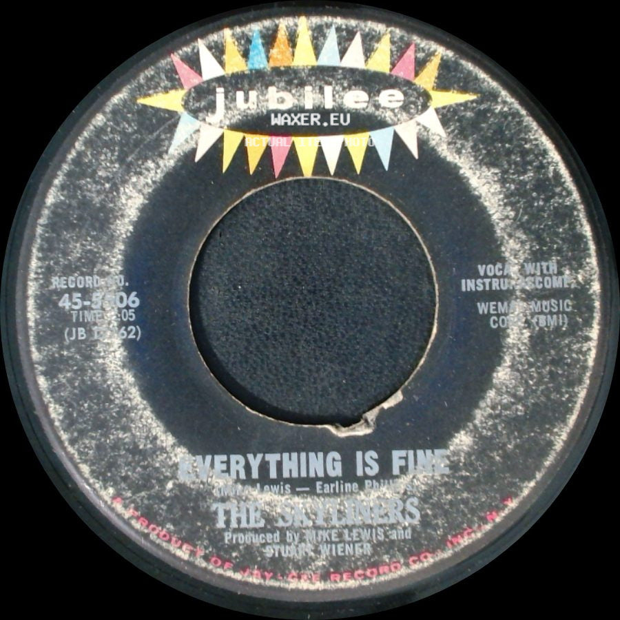 The Skyliners - The Loser / Everything Is Fine side B