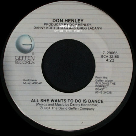 Don Henley - All She Wants To Do Is Dance / Building The Perfect Beast side A