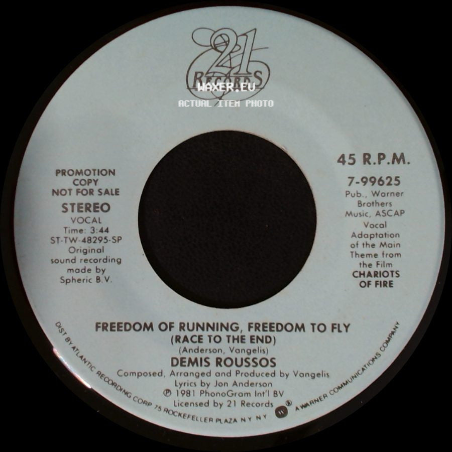 Demsis Roussos - Freedom Of Running, Freedom To Fly (Race To The End) / Freedom Of Running, Freedom To Fly (Race To The End) side A