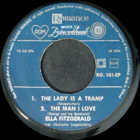 Ella Fitzgerald - The Lady Is A Tramp / The Man I Love / How High The Moon side A
