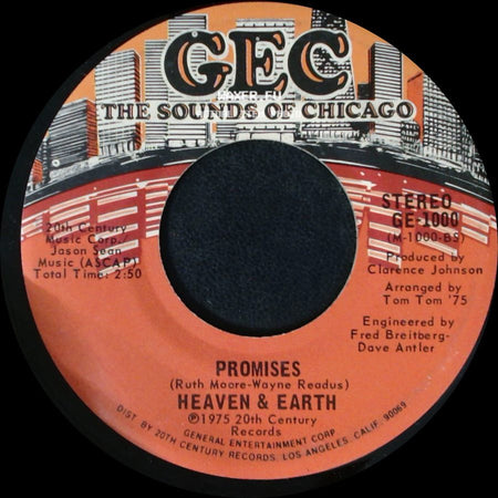 Heaven & Earth - I Can't Seem To Forget You / Promises side B
