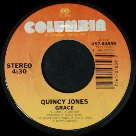 Usa For Africa / Quincy Jones - We Are The World / Grace side B