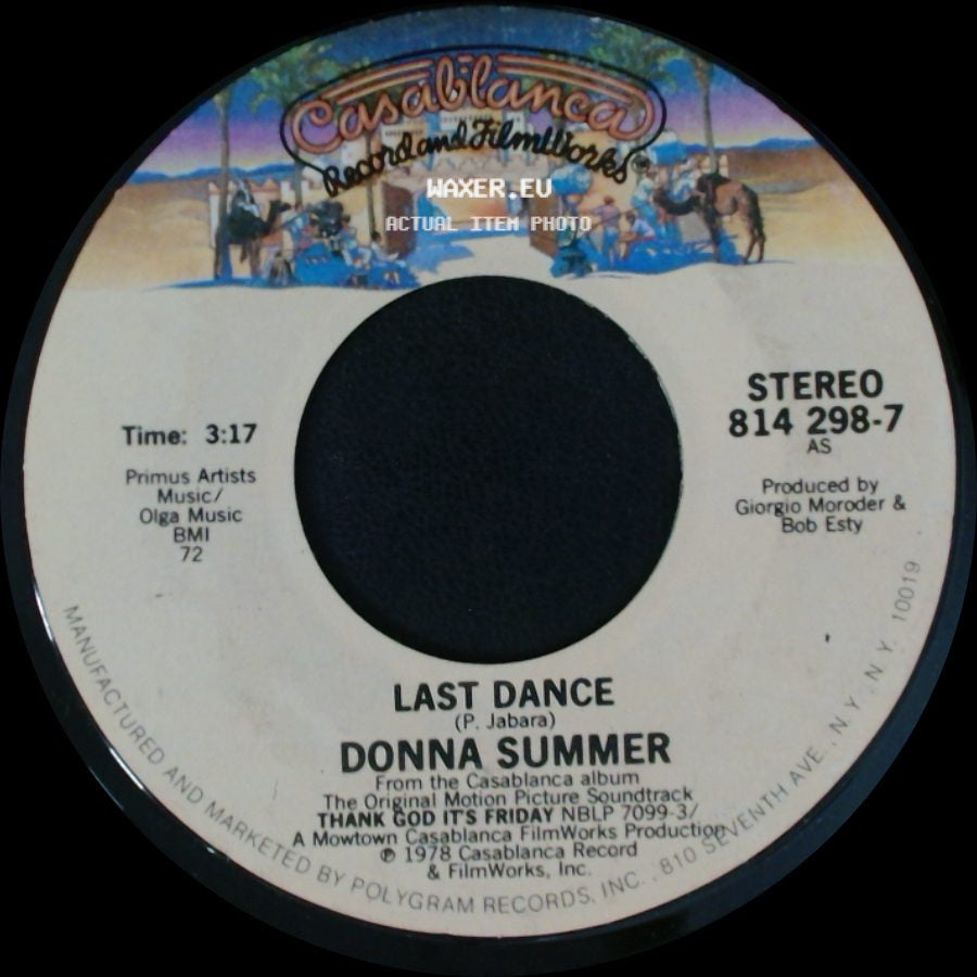 Donna Summer - Last Dance / I Love You side A