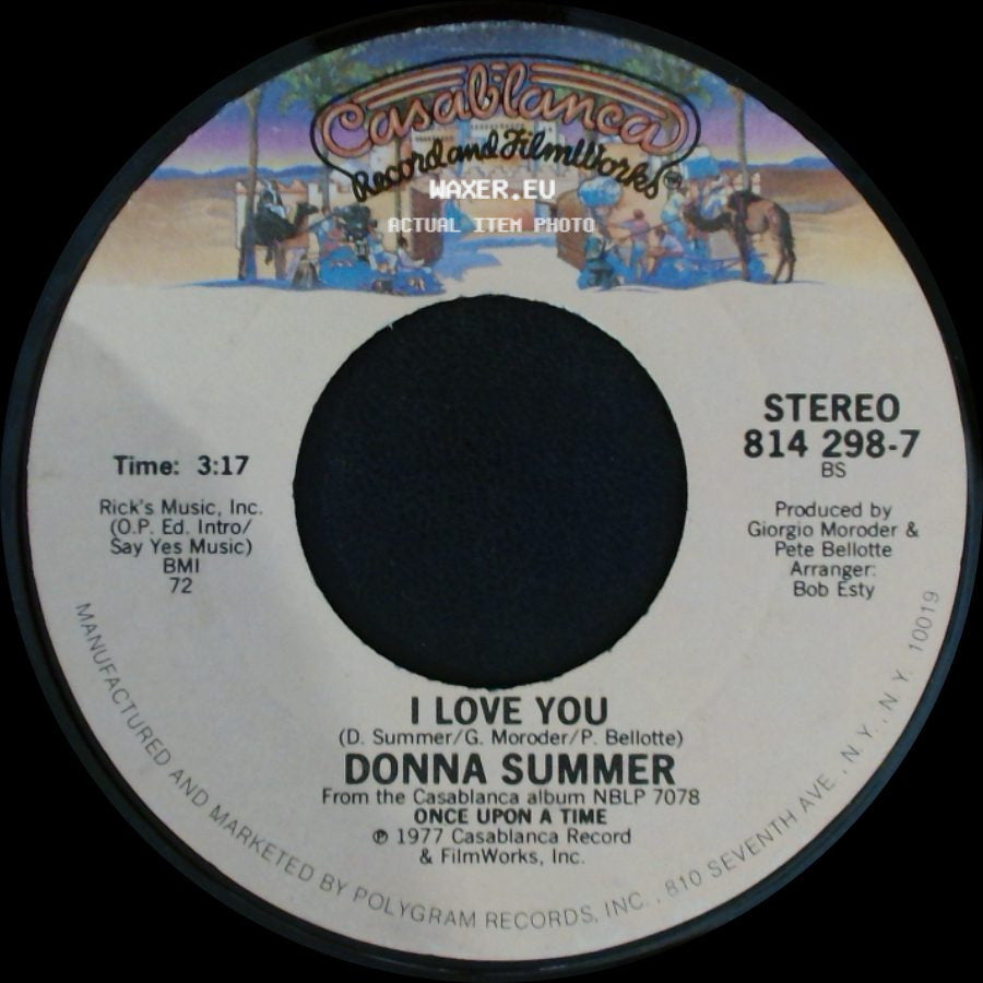 Donna Summer - Last Dance / I Love You side B