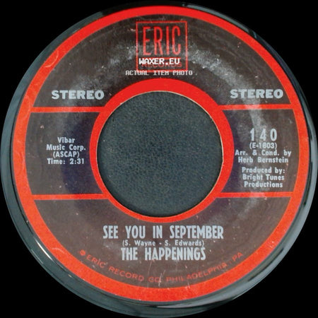 The Happenings - Go Away Little Girl / See You In September side B