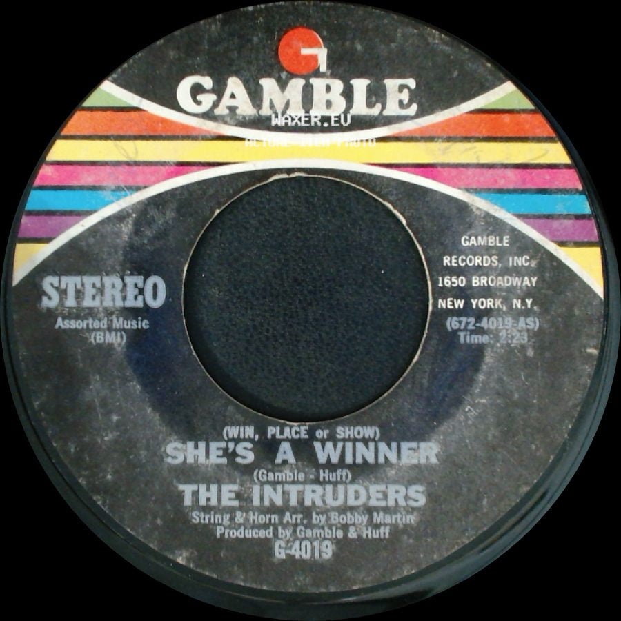 The Intruders - She's A Winner / Memories Are Here To Stay side A