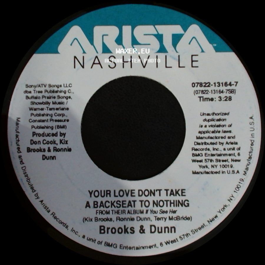 Brooks & Dunn - South Of Santa Fe / Your Love Don't Take A Backseat To Nothing side B
