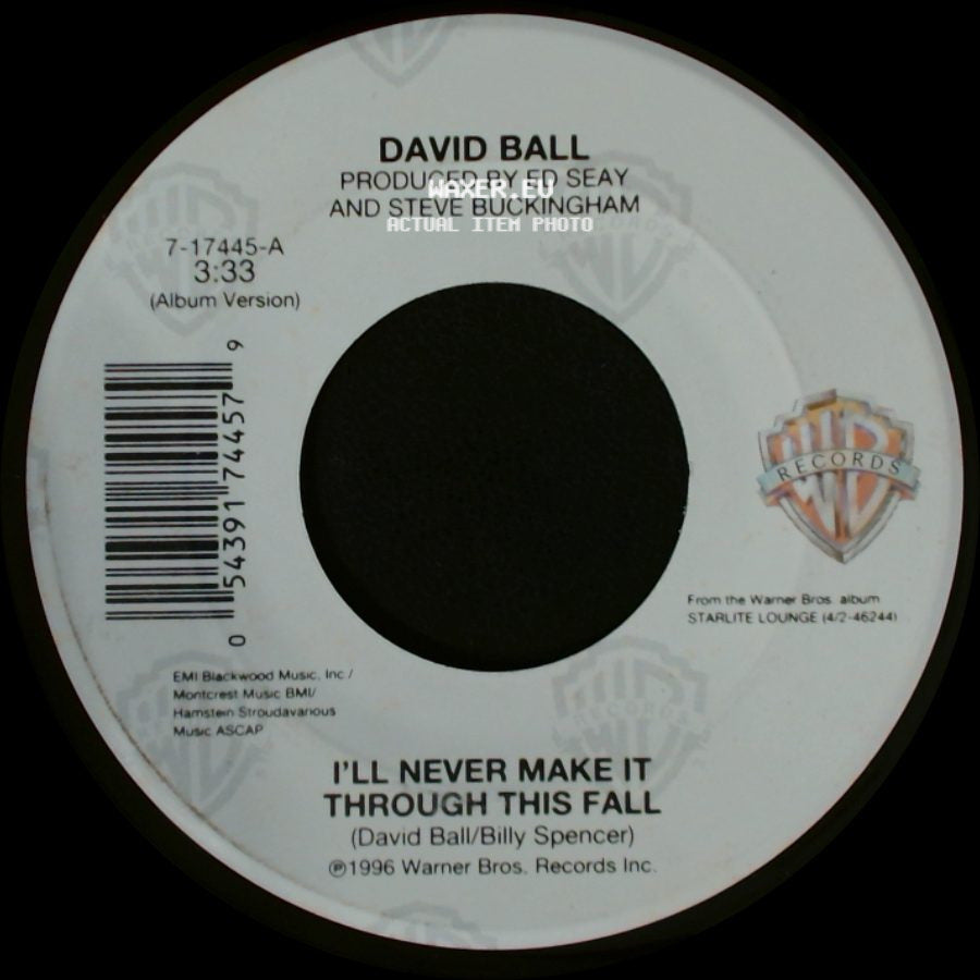 David Ball - What Kind Of Hold / I'll Never Make It Through This Fall side B