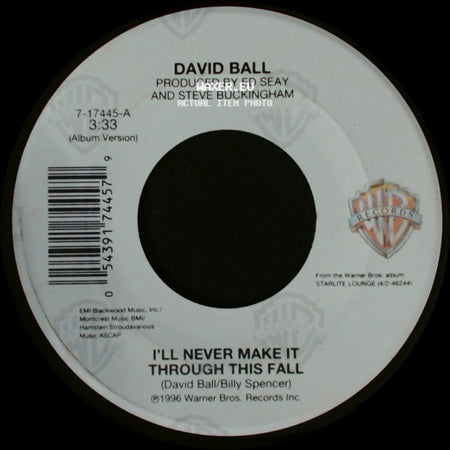 David Ball - What Kind Of Hold / I'll Never Make It Through This Fall side B