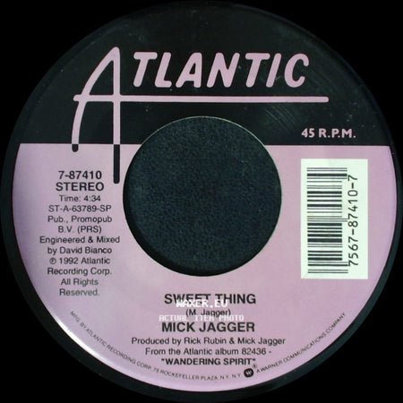Mick Jagger - Sweet Thing / Wandering Spirit side A