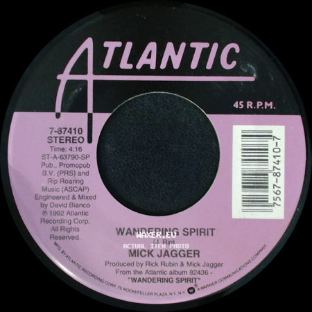 Mick Jagger - Sweet Thing / Wandering Spirit side B