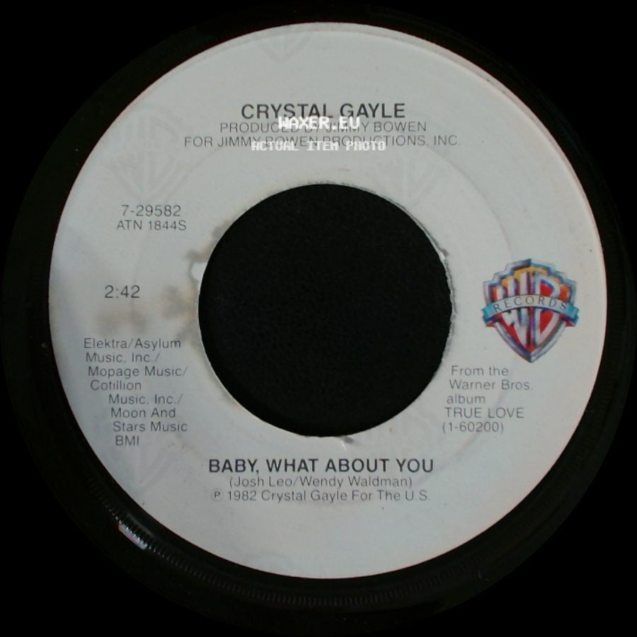 Crystal Gayle - Baby, What About You / He Is Beautiful To Me side A