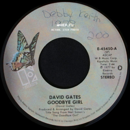 David Gates - Sunday Rider / Goodbye Girl side B